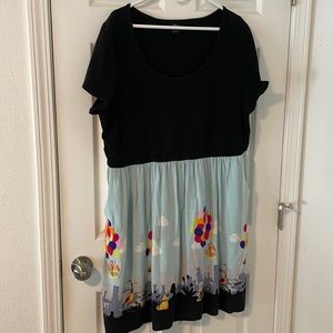 Torrid size 3 Disney up skater dress with pockets